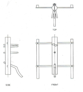 Esquema para hacer un maniquí Wing Chun de madera.