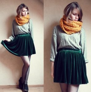 Corduroy skirt