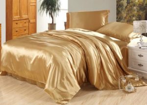 Silk bed linen