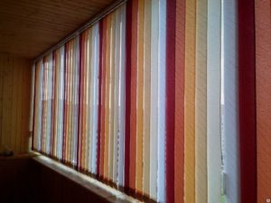 Vertical blinds for the balcony