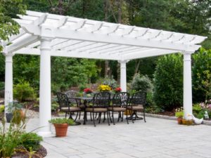 White pergola