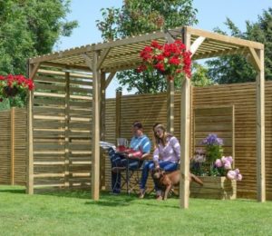 Wooden pergola