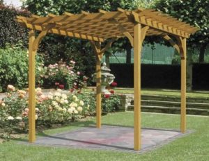 Pergola kayu