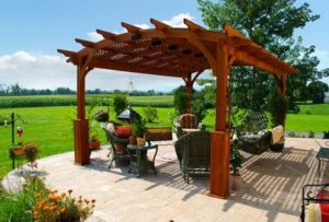 Pergola with arch