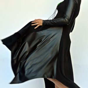 Eco leather dress