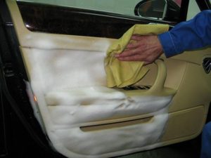 Car interior cleaning