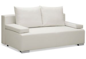 Bijela sofa od umjetne kože