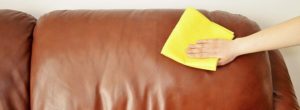 Eco-leather sofa washing