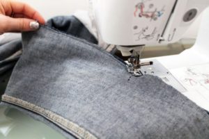 Hemming jeans