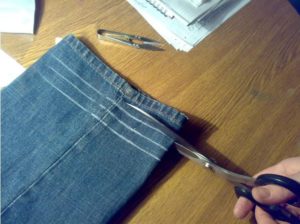 Hemming jeans