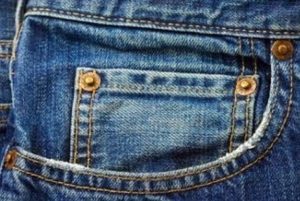 Small pocket on jeans