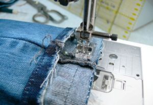 Verlenging van jeans