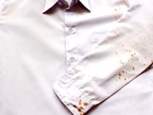 Blood stain on a shirt