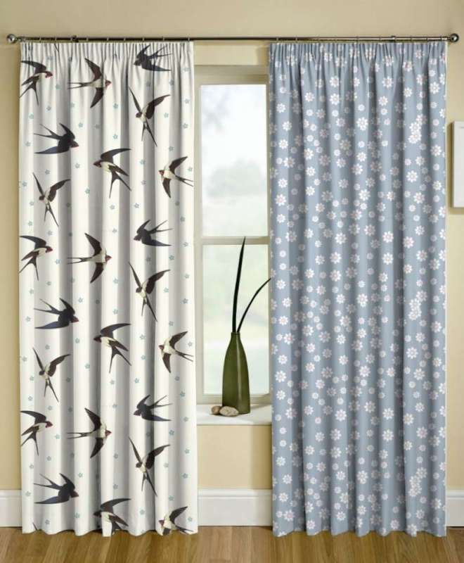 Cortinas de gabardina