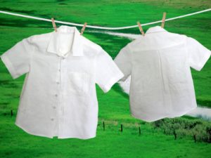 Drying a shirt