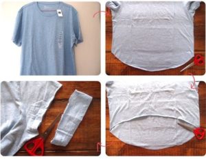 How to make a top from a T-shirt