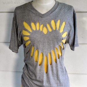 Cut up T-shirt