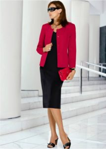 Business-Jacke in Rosa