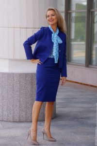 Business-blaue Jacke