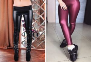 Leggings de diferentes colores.