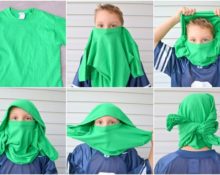 T-shirt ninja mask