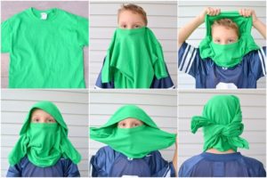 T-shirt ninja maske