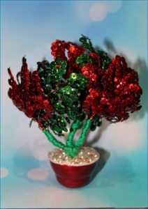 Mga bulaklak ng sequin