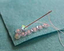 How to sew on a single sequin