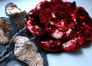 Rose de paillettes paillettes