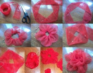 Artizanat din organza