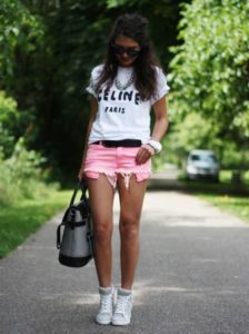 Pink shorts