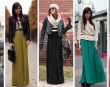 skirt panjang dengan jaket