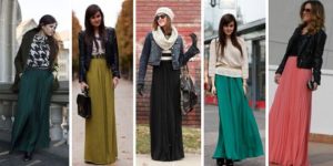 skirt panjang dengan jaket