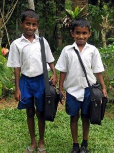 short du Sri Lanka à l'école