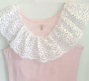 lace for decorating a T-shirt