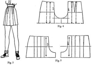 may pleated short skirt pattern