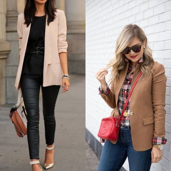 Beige Jacke