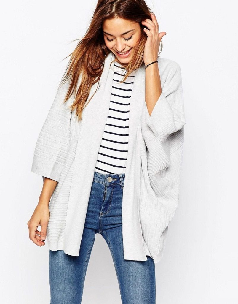 Jersey cardigan