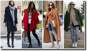 Looks with an oversized women's coat