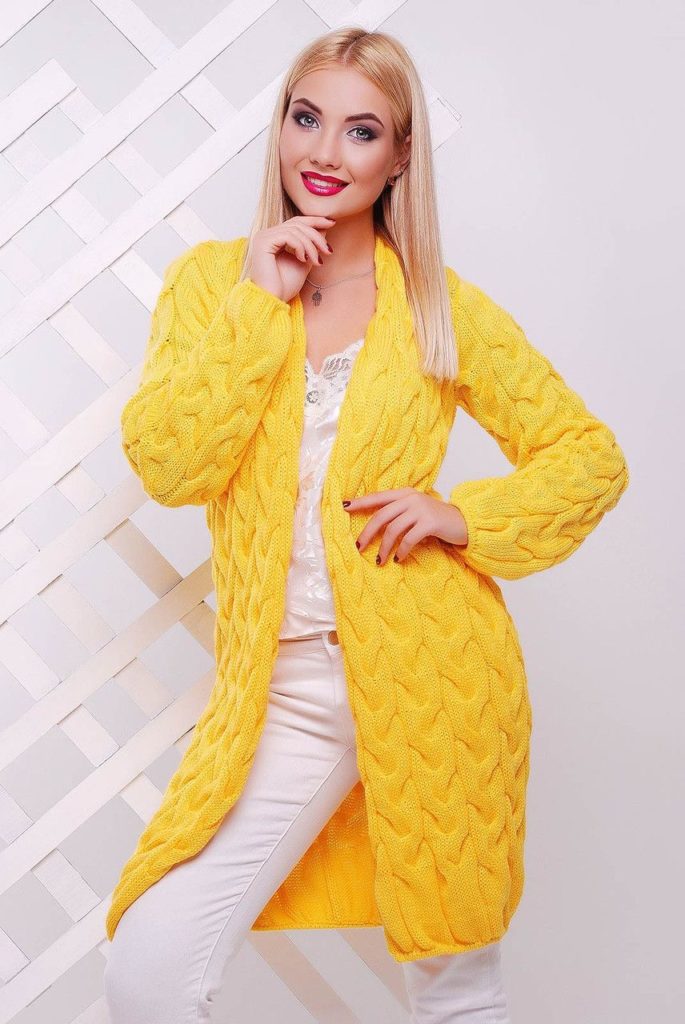 Cardigan giallo