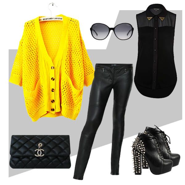 Cardigan giallo