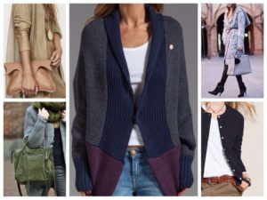 Immagini con cardigan da donna di diverse lunghezze