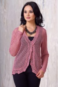 Cardigan rosa