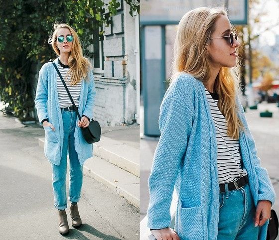 Cardigan blu