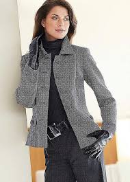 Veste en tweed pour femme de style anglais