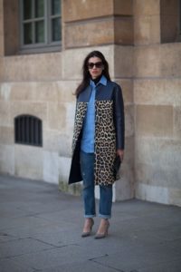 Cappotto con stampa animalier