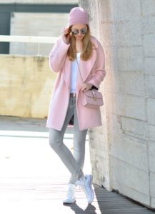 pale pink coat