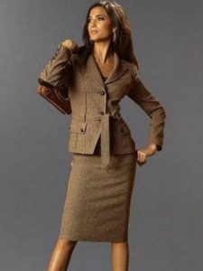 Business women's brown jacket