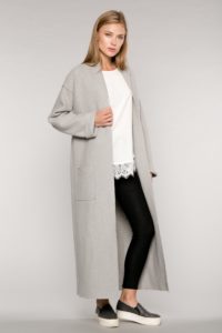 Cardigan lung cu espadrile