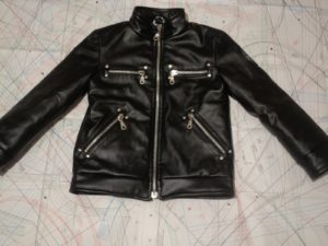 Chaqueta de cuero para hombre de bricolaje